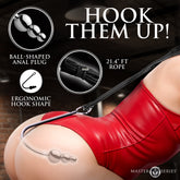 Roped Beaded Anal Hook with Rope